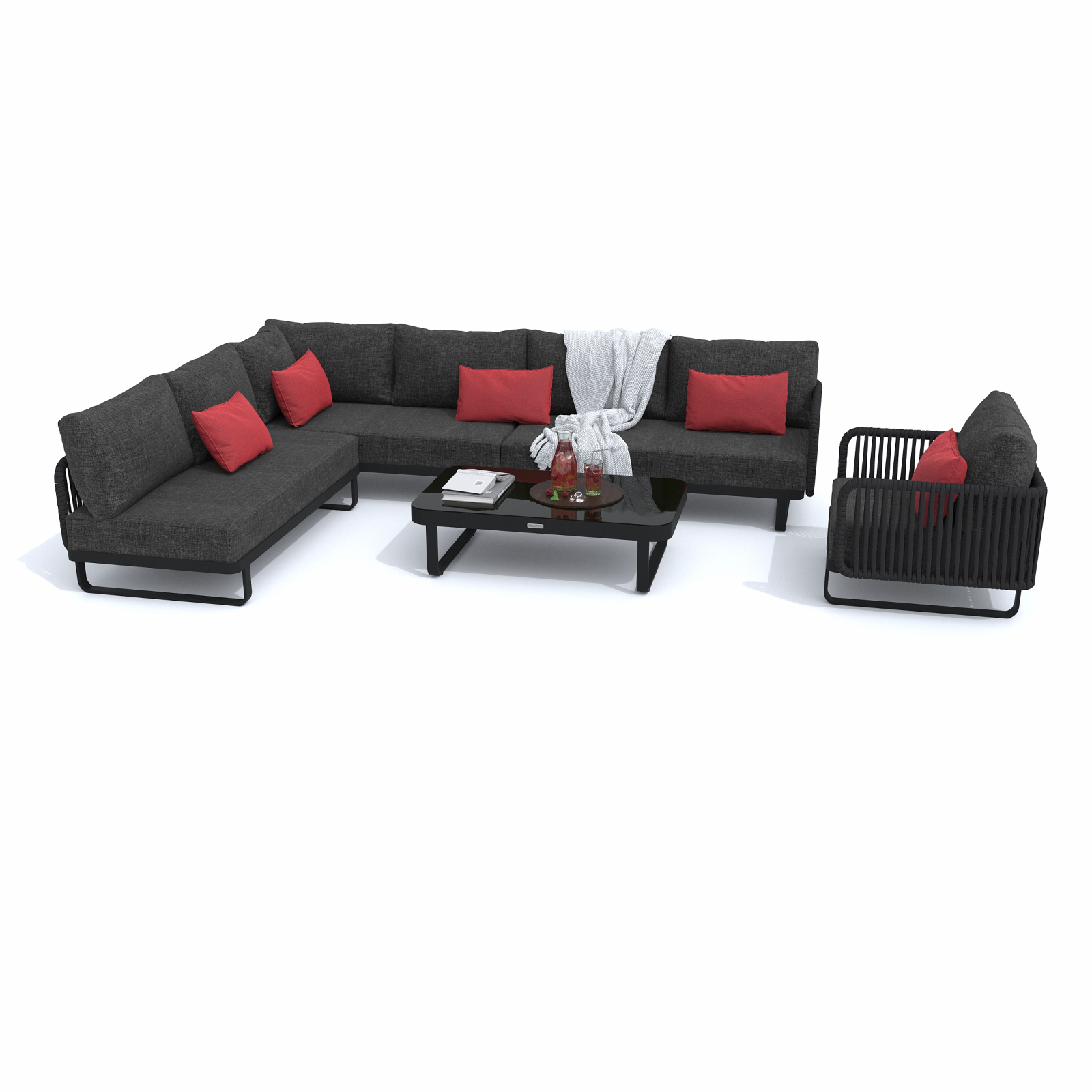 5599.0x1600 Kypit laynj-zony BELLISA modylnaya marengo karkas karbon v Tumeni | Ideal Patio Laynj zona yglovaya BELLISA modylnaya marengo, Laynj zona Лаунж зона угловая БЕЛЛИСА модульная маренго